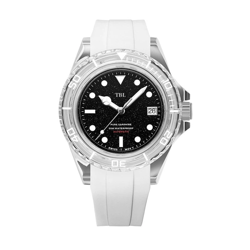 OEM Transparent Sapphire Case SW200-1 Movement BGW9 Luminous Watch