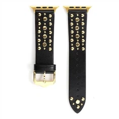 Pogodan za Apple Watch Apple Watch Rivet Kožni kaiš Full Nail High Street Wristband IWatch Gold Rivet