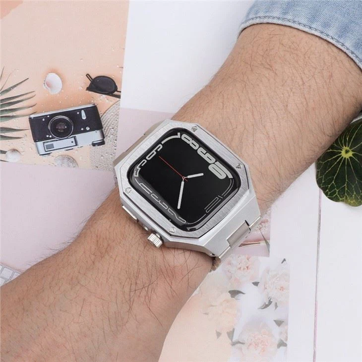 AP Design Metal Case With Band For Apple Watch 7/6 45mm 44mm