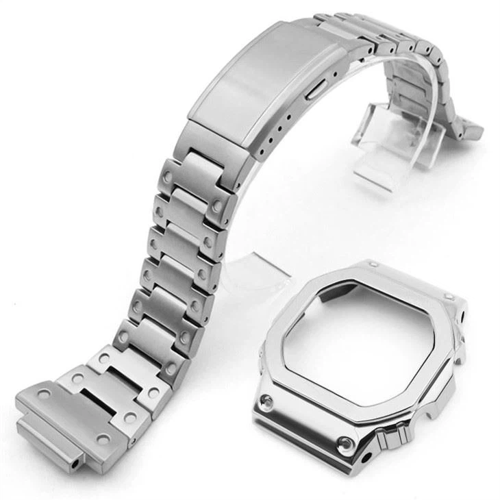 G SHOCK DW5600 Stainless Steel Metal Bezel Watch Case